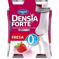 Yogur sabor fresa 0% DENSIA Forte, pack 4x100 g
