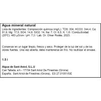 Agua mineral natural SANT ANIOL, botella 1,5 litros