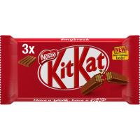 Barreta de xocolata amb llet KIT KAT, pack 3x41,5 g