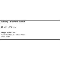 Whisky Rare J&B, botella 20 cl
