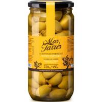 Olives verdes partides MAS TARRES, flascó 800 g