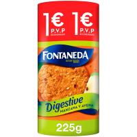 Galeta Digestive de poma FONTANEDA, paquet 225 g