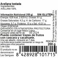 Avellana tostada LES GARRIGUES, bolsa 200 g