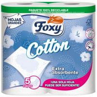 Paper higiènic 5 capes Cotton FOXY, paquet 4 rotllos