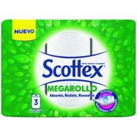 Papel de cocina SCOTTEX Megarollo, paquete 3 rollos