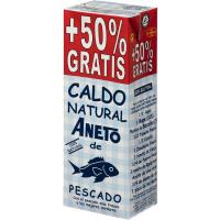 Caldo natural de pescado ANETO, brik 1 litro + 50 %