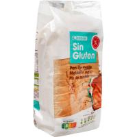 Pan de molde sin gluten EROSKI, paquete 350 g