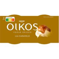 Iogurt grec de caramel OIKOS, pack 2x110 g