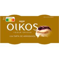 Yogur griego sabor tarta de arándanos OIKOS, pack 2x110 g