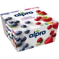 Soia fruits vermells i nabius ALPRO, pack 4x125 g