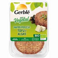 Hamburguesa vegetal de tofú-algues GERBLÉ BIO, safata 160 g