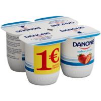 Iogurt sabor de maduixa DANONE, pack 4x120 g