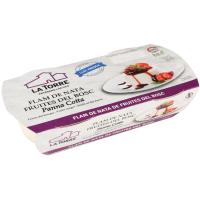 Flan nata frutos del bosque LA TORRE, pack 2x110 g