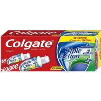 Dentifrici triple acció COLGATE, pack 2x75 ml