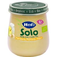 Potet ecològic de poma-plàtan-iogurt HERO, tarro120 g