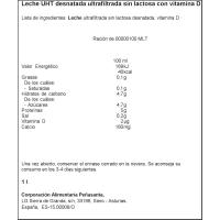 Leche desnatada suprema ASTURIANA, brik 1 litro