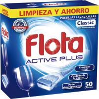 Lavavajillas máquina pastillas active FLOTA, maleta 50 dosis