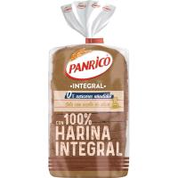 Pan 100% integral 0% azúcar añadido PANRICO, paquete 385 g