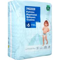 Pañal canales absorbentes 4-9 kg Talla 3 EROSKI, paquete 54 uds