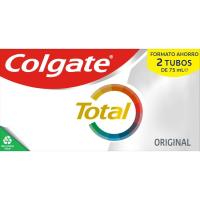 Dentífrico original COLGATE Total, pack 2x75 ml