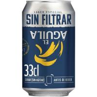 Cervesa sense filtrar EL AGUILA, llauna 33 cl