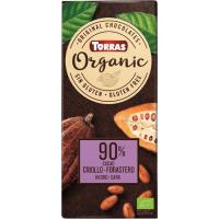 Xocolata negra bio 90% cacau crioll TORRAS, tauleta 100 g