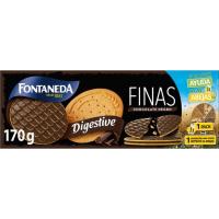 Galeta Digestive Fines de xocolata negra FONTANEDA, caixa 170 g