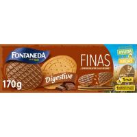 Galeta Digestive Fines de xocolata-llet Fontaneda, caixa 170 g