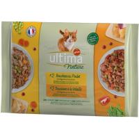 Aliment humit de pollastre&ocell gat ULTIMA Nature, paquet 340 g
