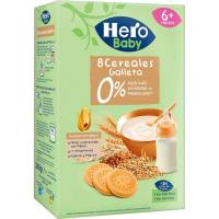 Papilla 8 cereals amb galeta HERO, caixa 340 g