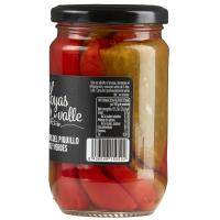 Pimiento de piquillo rojo-verde JOYAS DEL VALLE, frasco 225 g