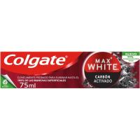 Dentifrici carbó COLGATE Max White, tub 75 ml