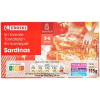 Sardines en tomàquet EROSKI, llauna 115 g