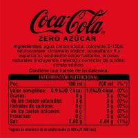 Refresc de cola COCA COLA Zero, pack 6x20 cl