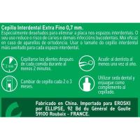 Cepillo intredental extrafino EROSKI, pack 6 uds