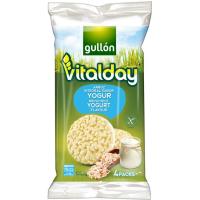 Tortitas de arroz integral-yogur VITALDAY, paquete 125,2 g