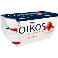 Iogurt grec amb maduixa OIKOS, pack 4x110 g
