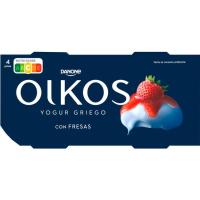 Iogurt grec amb maduixa OIKOS, pack 4x110 g