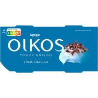 Iogurt grec de straciatella OIKOS, pack 4x110 g