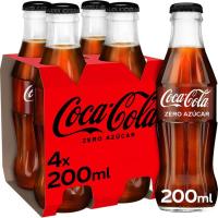 Refresc de cola COCA COLA Zero, pack 4x20 cl