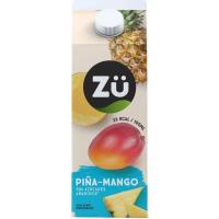 Nèctar de pinya-mango sense sucre afegit ZÜ, brik 1,75 litres