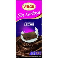 Xocolata amb llet sense lactosa VALOR, tauleta 100 g
