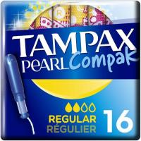 Tampó regular TAMPAX Compak Pearl, caixa 16 un.