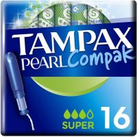 Tampó super TAMPAX Compak Pearl, caixa 16 un.