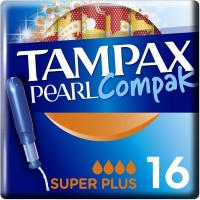 Tampó superplus TAMPAX Compak Pearl, caixa 18 un.