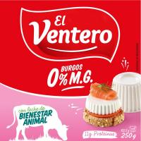 Queso fresco light EL VENTERO, pack 4x62,5 g