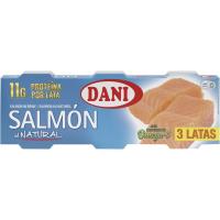 Salmó al natural DANI, pack 3x50 g
