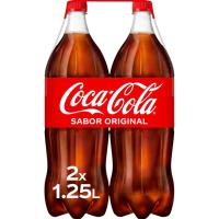 Refresc de cola COCA-COLA, pack 2x1,25 litres