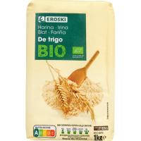 Harina de trigo ecológica EROSKI BIO/ECO, paquete 1 kg