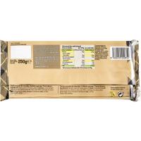 Turrón de chocolate negro crujiente EROSKI, tableta 250 g